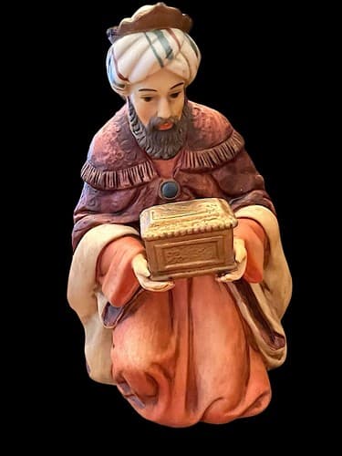 Vintage Amazing 1996 Grandeur Noel Collector Edition 10 Pc Porcelain Nativity - Thumbnail 8