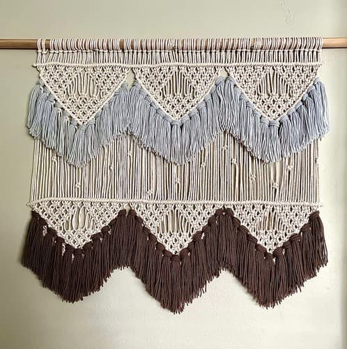 Large Macrame Wall Hanging - Boho Tapestry Macrame Wall Decor Art- Bohemian - Thumbnail 13