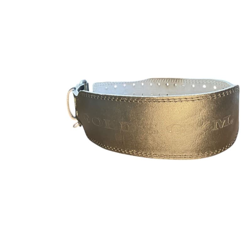 Gold's Gym Black Split Leather Padded Weightlifting Belt Size S/M - Thumbnail 4