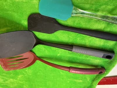 5 Pc Silicone Nylon Spatula Turner Set Nonstick Kitchen Tools - Thumbnail 3