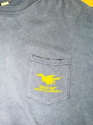 Deal’s Gap “The Dragon” Motorcycle T-Shirt Route 129 Biker Tee XXL - Thumbnail 3