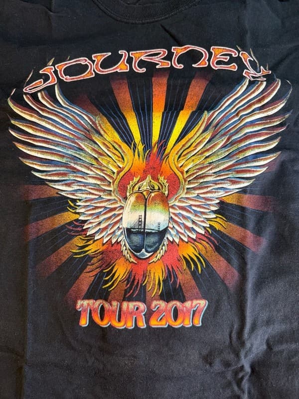 Journey 2017 Concert Tour Graphic Band T-Shirt Size Medium - Thumbnail 4