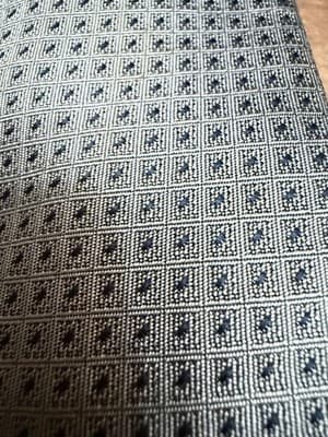 Vintage Versace Silk Tie Made in Italy Gray Navy Designer Necktie - Thumbnail 4
