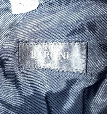 Baroni Executive Navy 2 Button Suit Mens 54R 44x32 Flat Front - Thumbnail 3