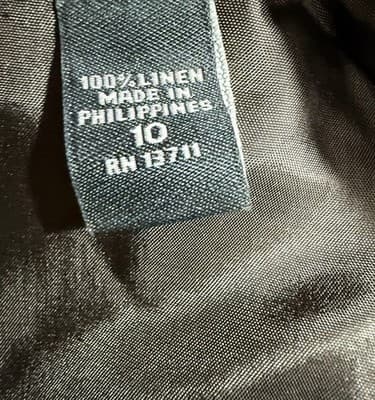 Valerie Stevens 100% Linen Jacket Women’s Size 10 Belted Utility Coat - Thumbnail 4