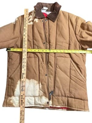 Vintage Walls Blizzard-Pruf Work Jacket Distressed Duck Canvas Insulated Coat - Thumbnail 7