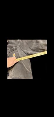 Vintage 90s Carhartt Heavily Distressed Black Quilt Lined Work Jacket - Thumbnail 3