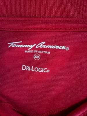 Men's Tommy Armour Golf Shirt XXL RED - Thumbnail 5