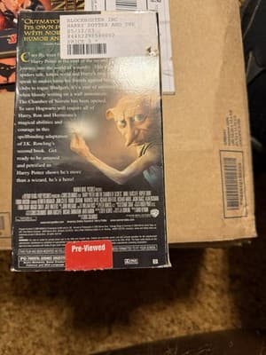 Harry Potter VHS Sorcerer's Stone &The Chamber of Secrets - Thumbnail 2