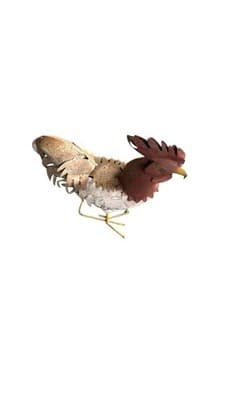 Metal Rooster Garden Art Rustic Farmhouse Yard Decor Outdoor Sculpture - Thumbnail 5