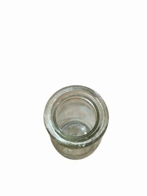 Vintage Glass Milk Bottle Embossed Dairy Half Pint Pint Bottle - Thumbnail 2