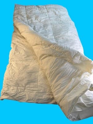 Downlite Hospitality King Bed Set Comforter Flat Sheets Pillow Cases White - Thumbnail 5