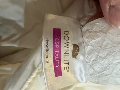 Downlite Hospitality King Bed Set Comforter Flat Sheets Pillow Cases White - Thumbnail 7