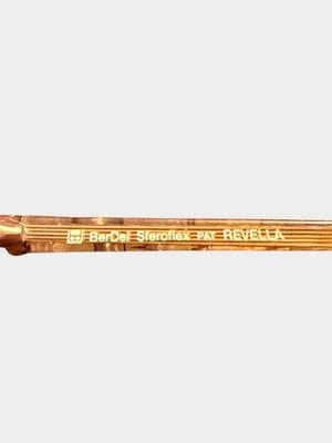 Vintage BerDel Sferoflex Revella Eyeglasses Italy Gold Pinktone 130 - Thumbnail 4