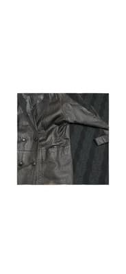 Pelle Y2K Black Leather Double Breasted Blazer Coat Women’s L - Thumbnail 3