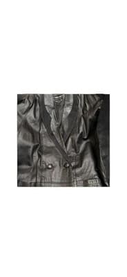 Pelle Y2K Black Leather Double Breasted Blazer Coat Women’s L - Thumbnail 6