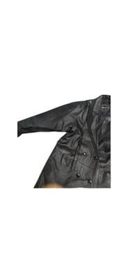 Pelle Y2K Black Leather Double Breasted Blazer Coat Women’s L - Thumbnail 4