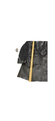 Pelle Y2K Black Leather Double Breasted Blazer Coat Women’s L - Thumbnail 7