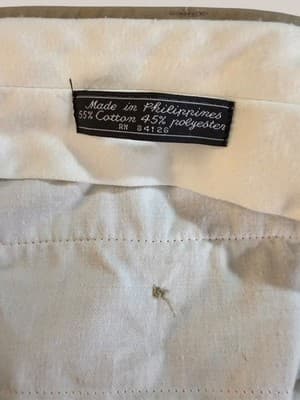 Vintage Pleated Cuffed Khaki Trousers Tan Chino Dress Pants RN 34126 Mens - Thumbnail 6