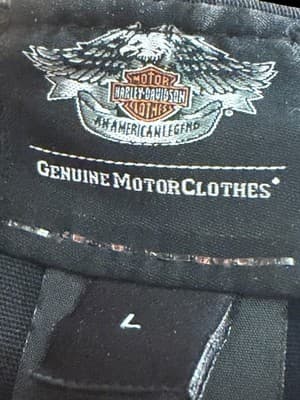 Harley-Davidson New Era 39THIRTY Winged Logo Flex Fit Hat Gray Black L/XL Used - Thumbnail 7