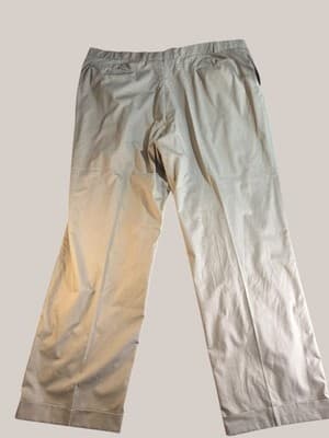 Vintage Pleated Cuffed Khaki Trousers Tan Chino Dress Pants RN 34126 Mens - Thumbnail 2