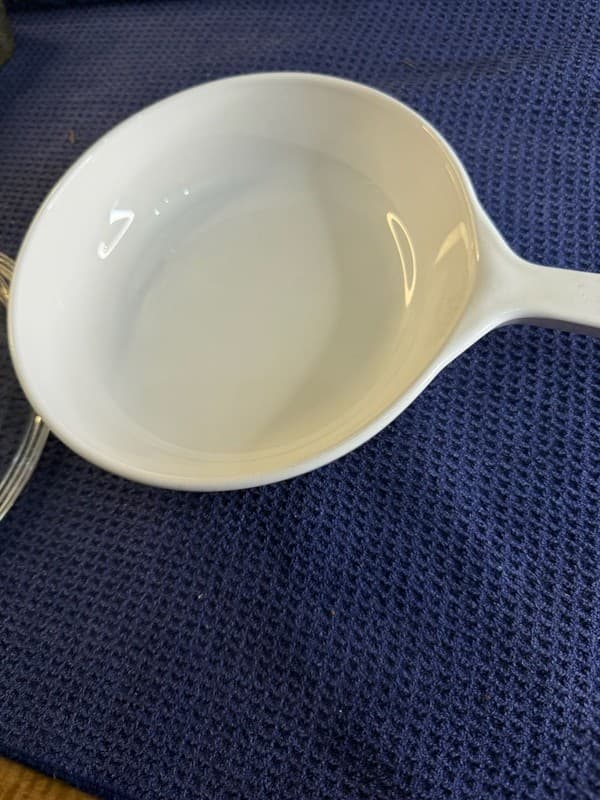 Vintage Corning Ware Wildflower 6.5 Inch Menuette Skillet P-83-B with Glass Lid - Thumbnail 2