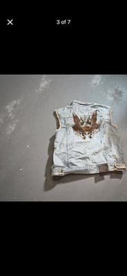 Harley-Davidson Embroidered Denim Vest Bikers Motorcycle Sleeveless 2XL - Thumbnail 3