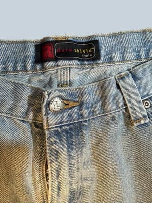 Vintage Wrangler RIGGS DuraShield Denim Carpenter Jeans 40x32 Straight Leg - Thumbnail 5