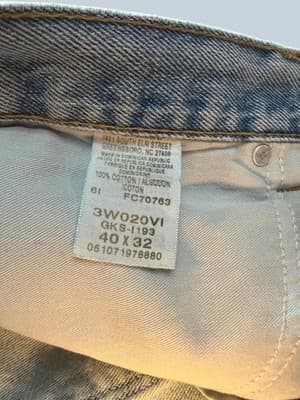 Vintage Wrangler RIGGS DuraShield Denim Carpenter Jeans 40x32 Straight Leg - Thumbnail 3