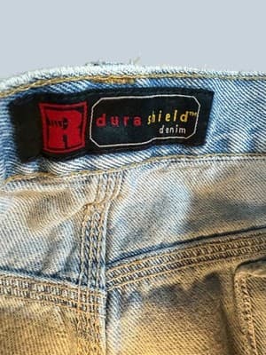 Vintage Wrangler RIGGS DuraShield Denim Carpenter Jeans 40x32 Straight Leg - Thumbnail 9