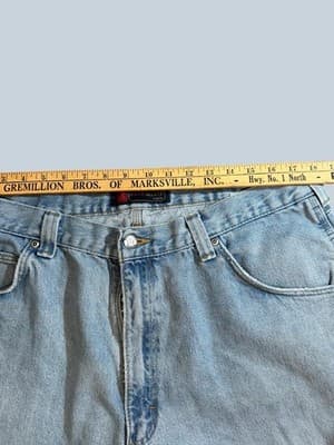 Vintage Wrangler RIGGS DuraShield Denim Carpenter Jeans 40x32 Straight Leg - Thumbnail 12