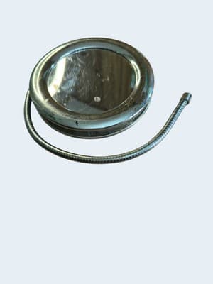 Vintage Chrome Round Flexible Gooseneck Vanity Makeup Mirror Double Sided - Thumbnail 4