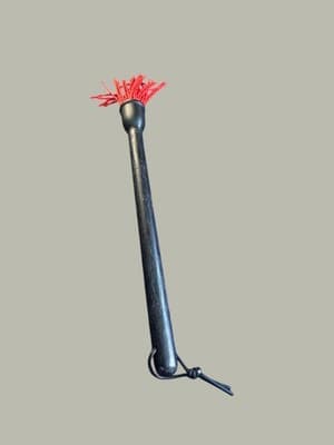 Outset QB68 Silicone Sop Mop BBQ Basting Brush Rosewood Handle Removable Head - Thumbnail 2