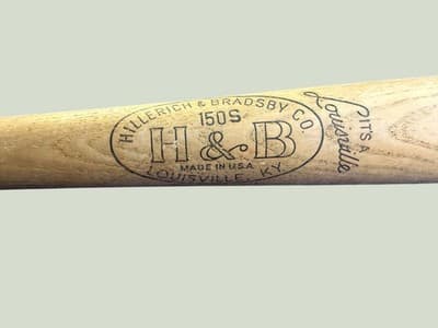 Vintage Nellie Nelson Louisville Slugger H&B 150S Grand Slam Baseball Bat HOF - Thumbnail 2