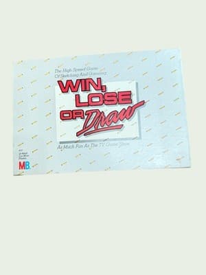 1987 Win Lose or Draw Board Game Milton Bradley 80s Party Game Complete