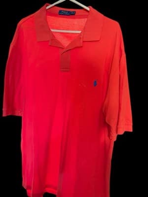 Polo Ralph Lauren Men’s Red Pony Logo Polo Shirt Short Sleeve Pre-Owned
