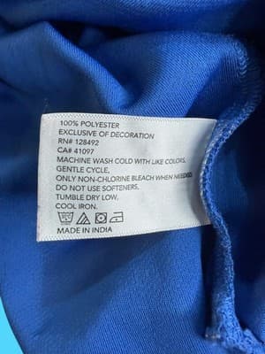 Greg Norman PlayDry Mens XXL Golf Polo Shirt Blue Moisture Wicking Shark Logo - Thumbnail 6