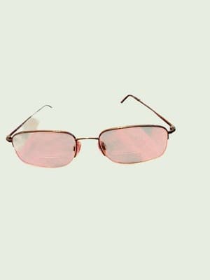 Marchon Eyeglasses Frames FLEXON 606 COFFEE Rectangular Half Rim 54-19-140 mm