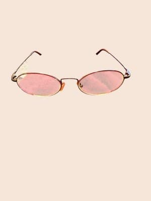 Konishi KF-8919 Flex-Titanium Oval Eyeglasses Frame Japan Coffee 19-18-140 Vntg