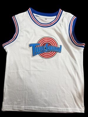 Vintage Space Jam 1996 Tune Squad Lola Bunny #10 Jersey White Mesh