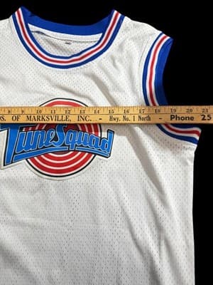 Vintage Space Jam 1996 Tune Squad Lola Bunny #10 Jersey White Mesh - Thumbnail 5