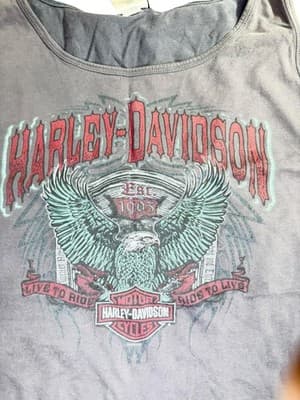 Harley Davidson Taboo Alexandria LA Santa Skull T Shirt Black 3XL - Thumbnail 3