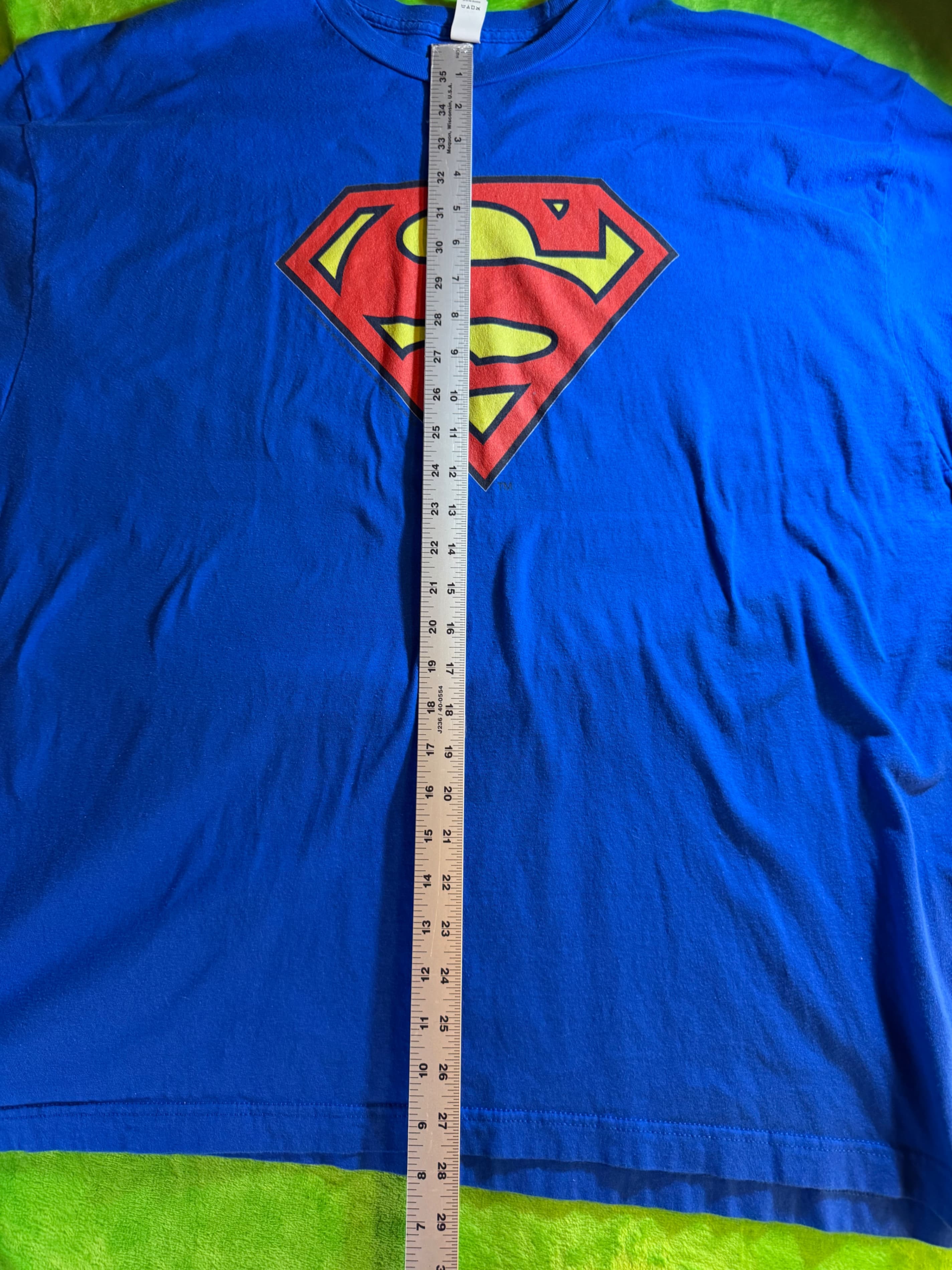 DC Comics Superman Shield Logo Graphic T-Shirt Mens Sz XXXL Blue - Thumbnail 7