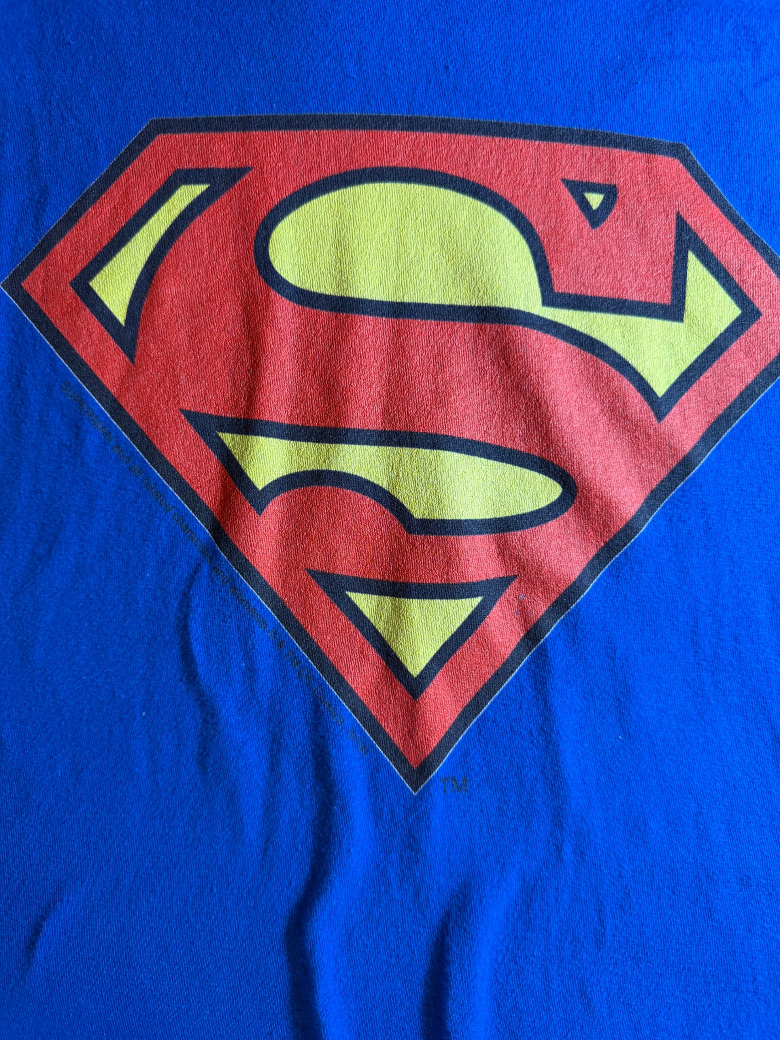 DC Comics Superman Shield Logo Graphic T-Shirt Mens Sz XXXL Blue - Thumbnail 4