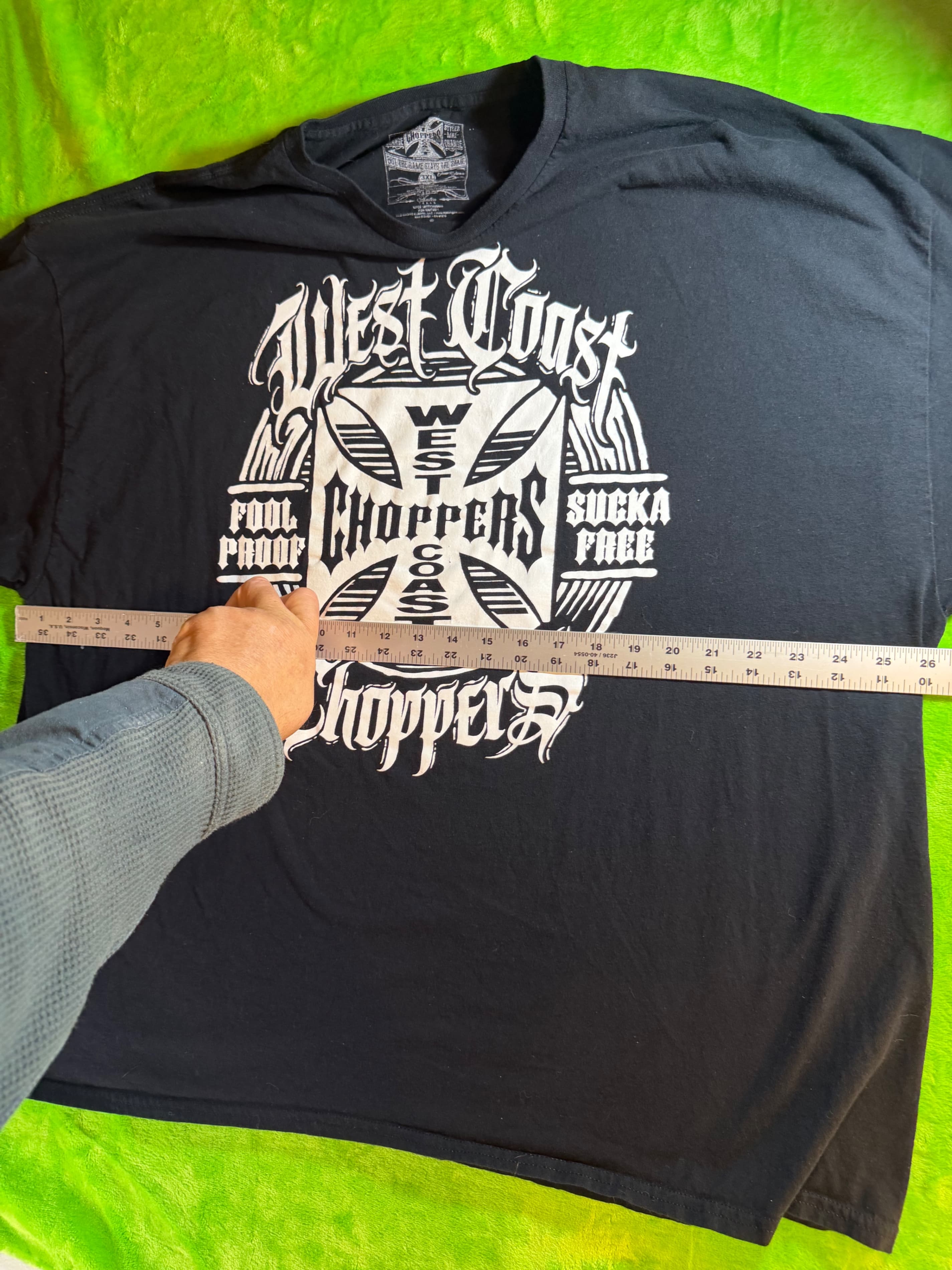 West Coast Choppers Jesse James Fool Proof T-Shirt Mens 3XL Black - Thumbnail 5