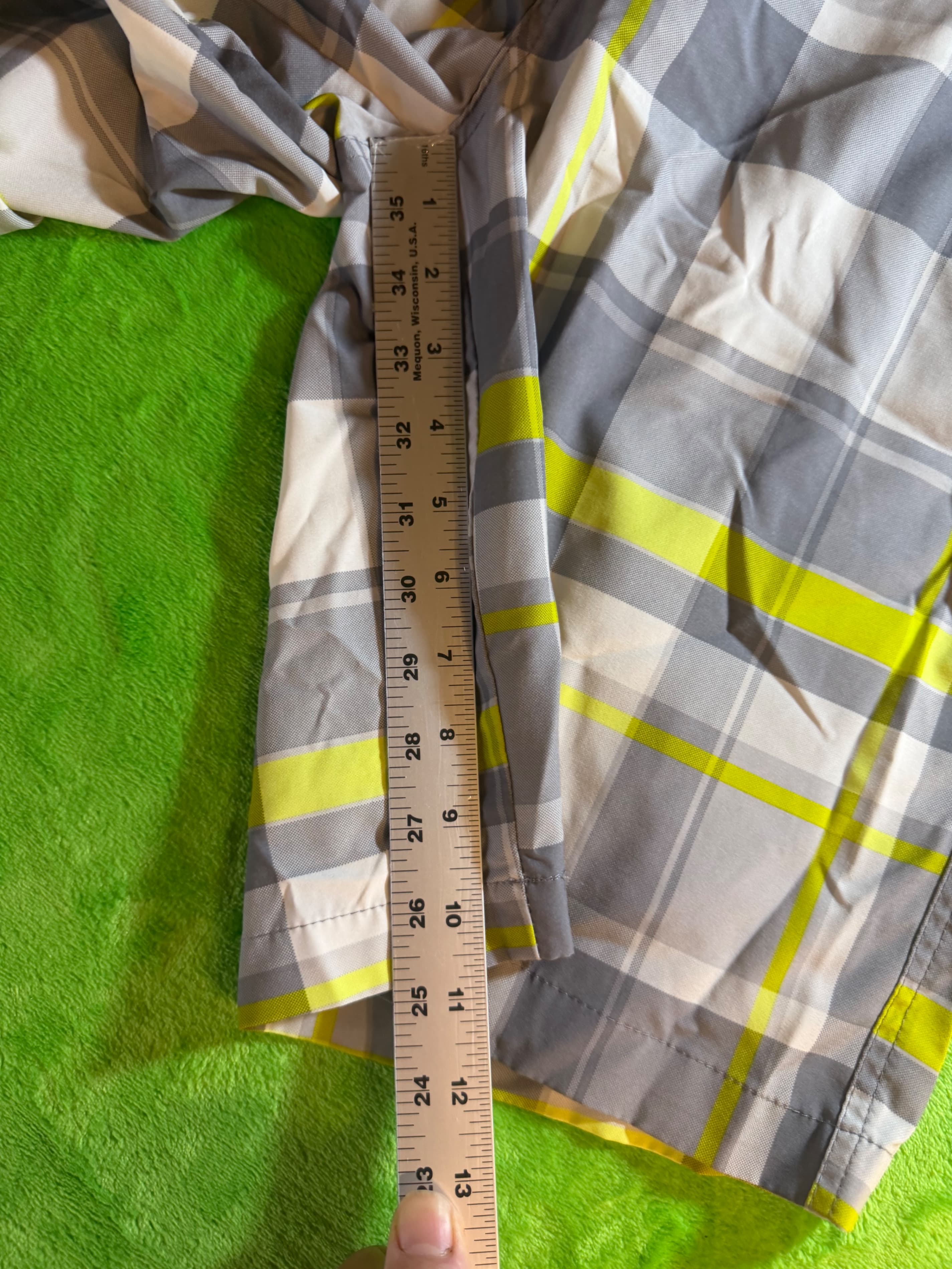OP Ocean Pacific OpFlex 4-Way Stretch Plaid Shorts Mens Sz 28 - Thumbnail 6