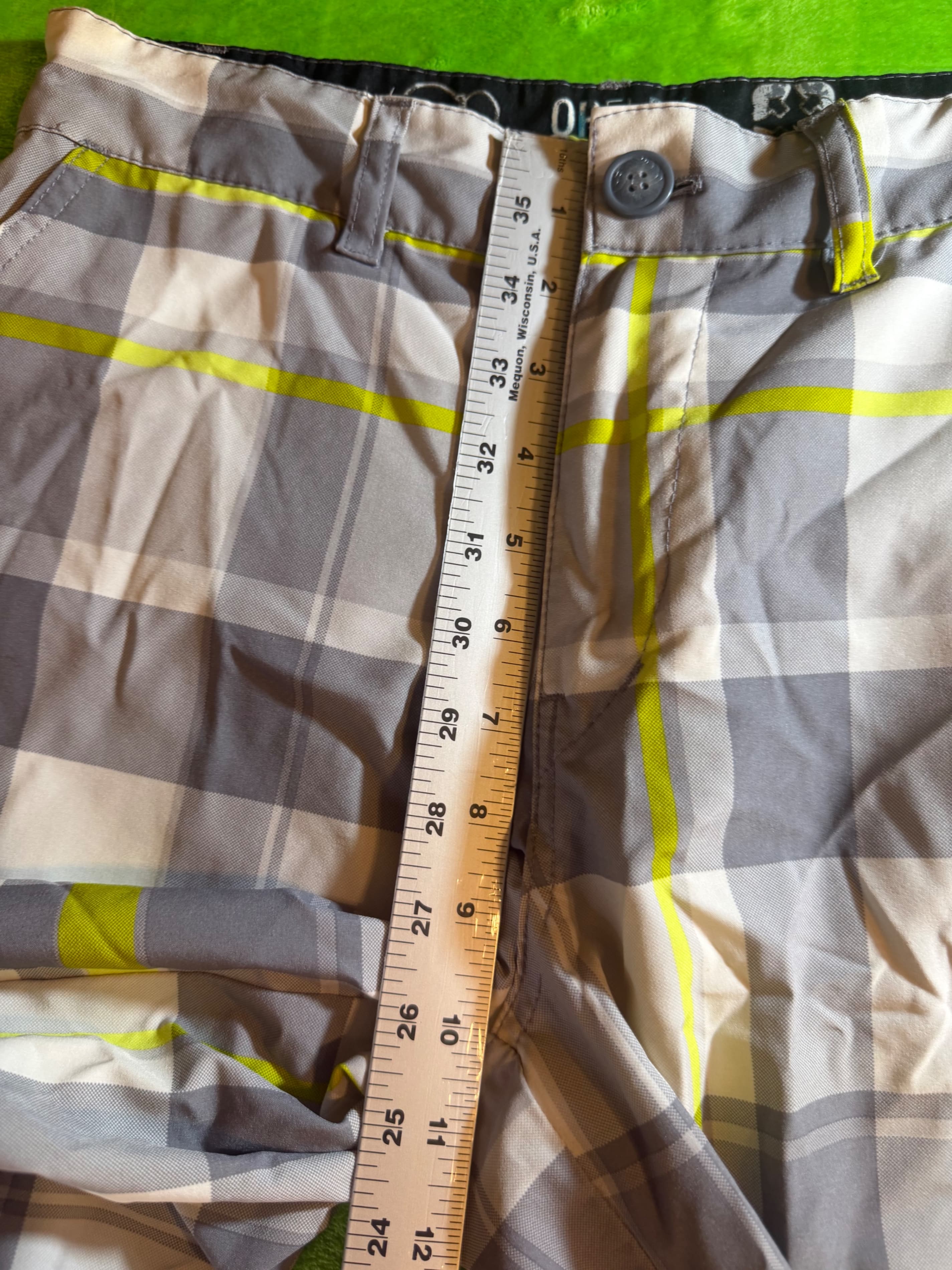 OP Ocean Pacific OpFlex 4-Way Stretch Plaid Shorts Mens Sz 28 - Thumbnail 5