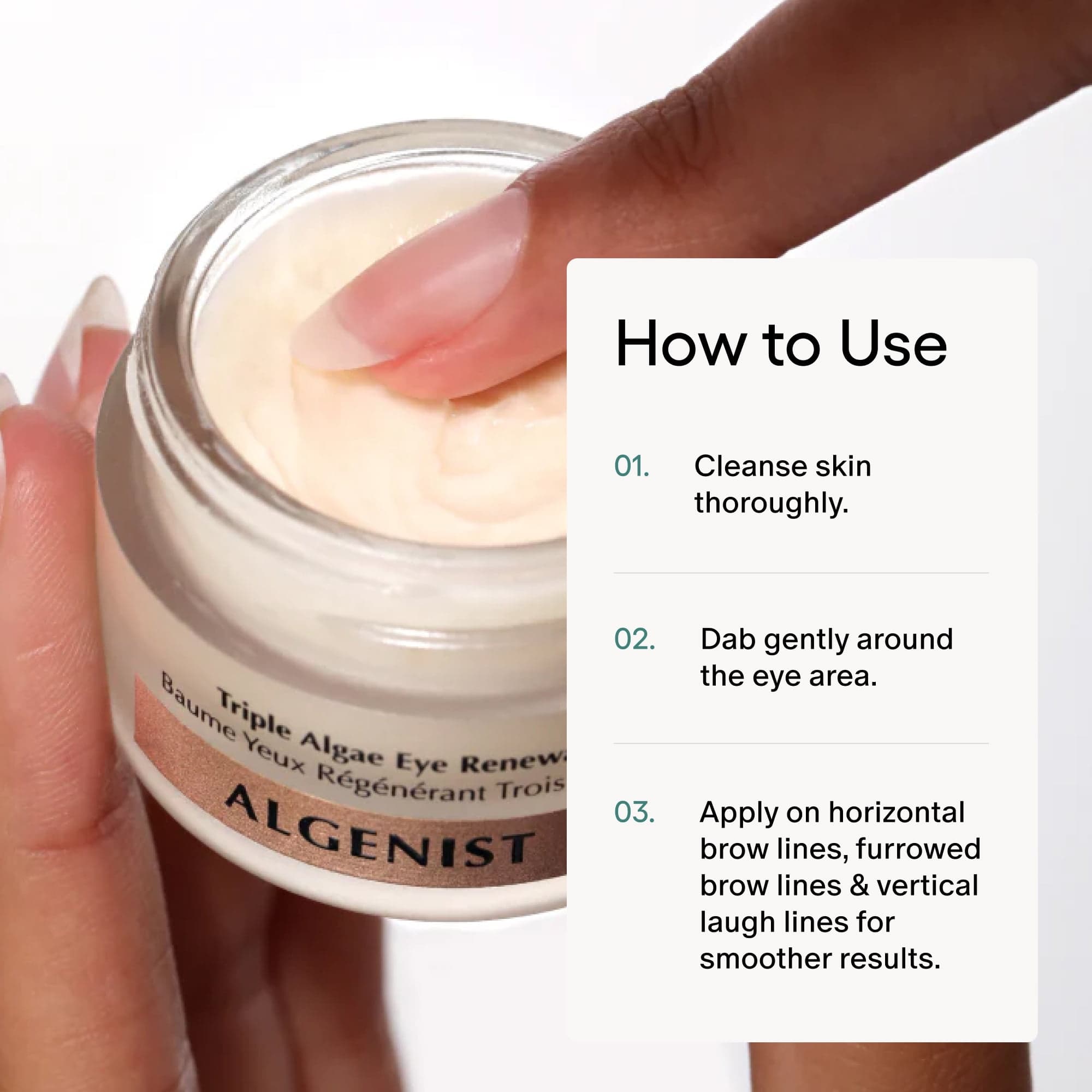 Algenist for Women Complete Eye Renewal Balm  0.5 Fl Oz - Thumbnail 3