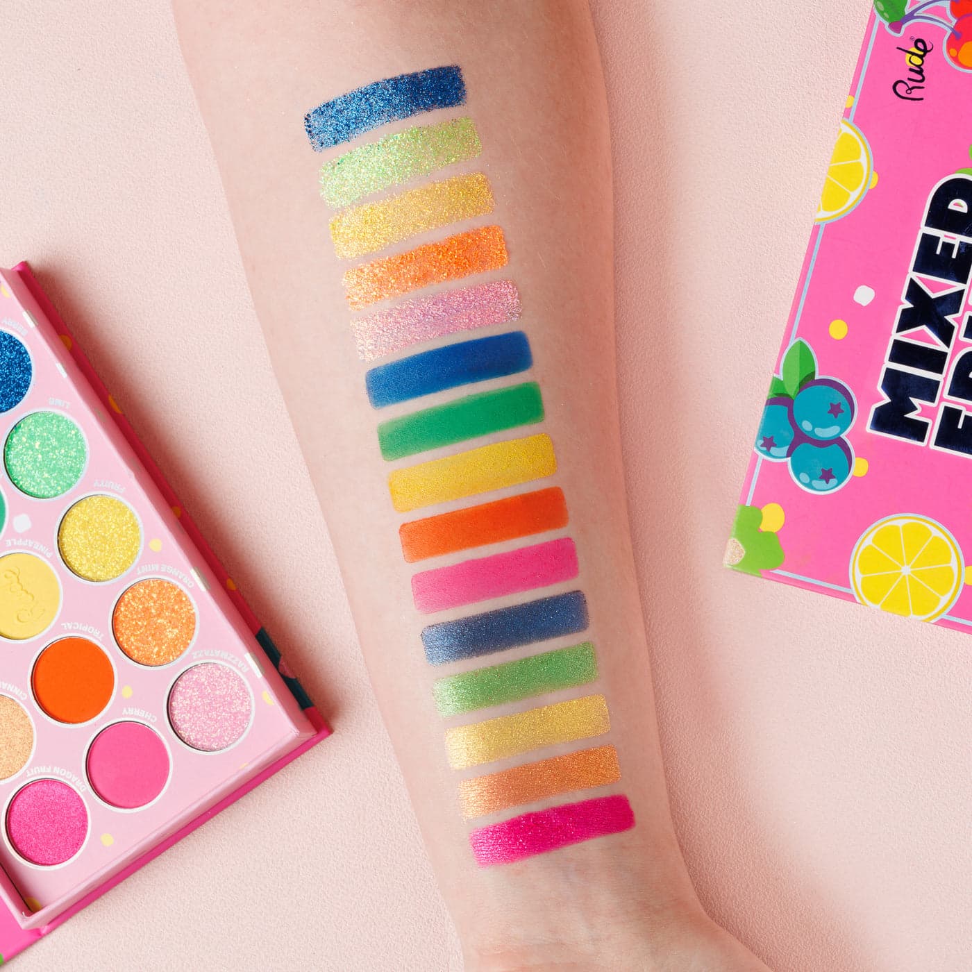 RUDE COSMETICS Mentos Mixed Fruit Neon Palette - Thumbnail 5