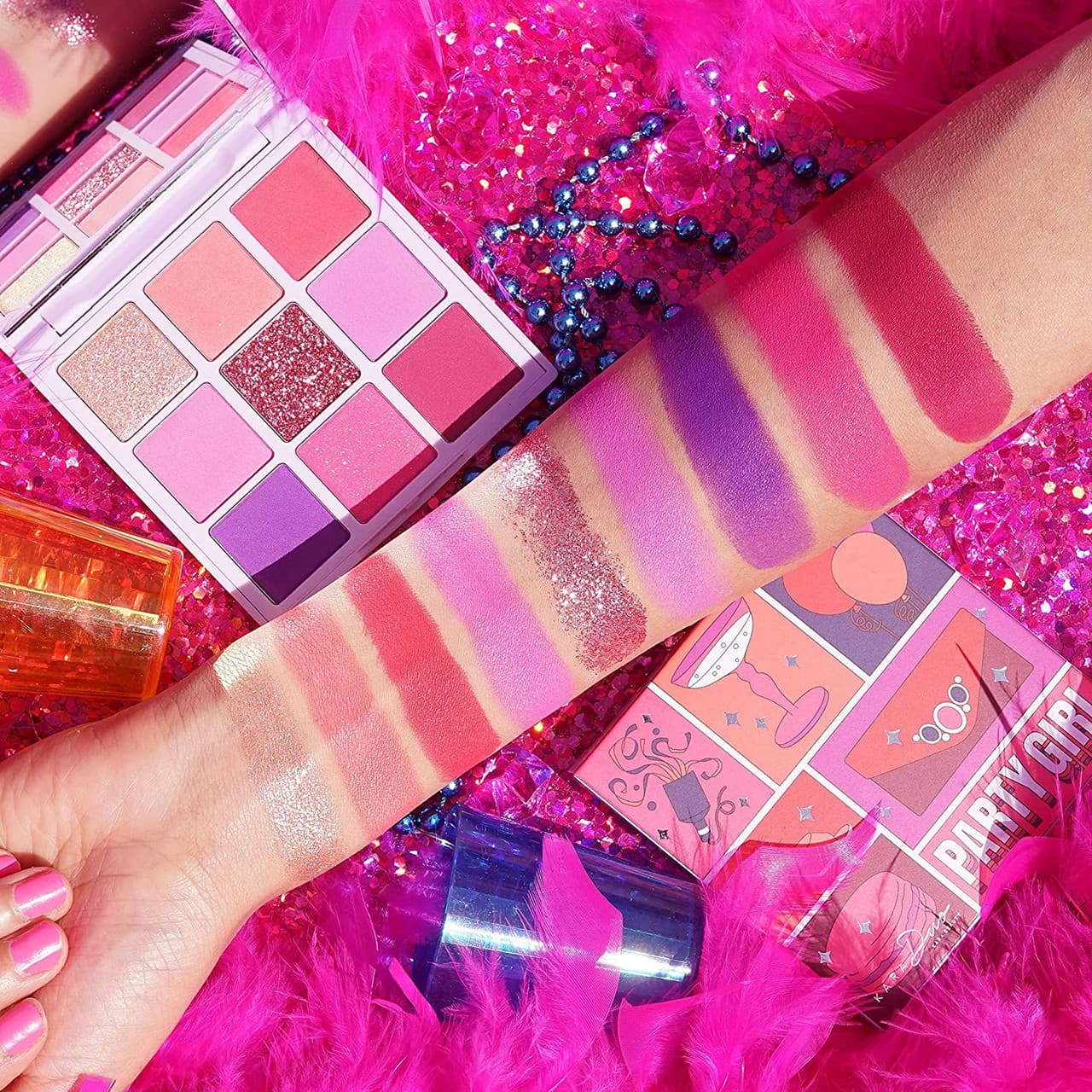 Kara Beauty PARTY GIRL 9 Color Eyeshadow Palette - Vegan - Thumbnail 5